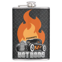 Aangepaste NAAM Retro Hot Rod Coupe Racing Hot Vla