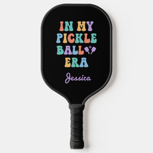 Aangepaste naam Retro in mijn pickleball tijdperk Paddle (Voorkant)