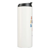 Aangepaste naam Retro in mijn pickleball tijdperk Thermosbeker (Gedraaid links)