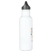 Aangepaste naam Retro in mijn pickleball tijdperk Waterfles (Links)