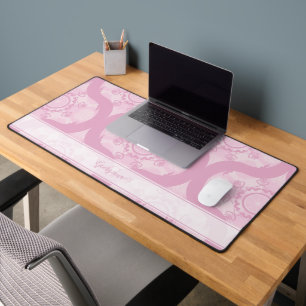 Aangepaste naam Retro jaren 1970 Preppy in roze ma Bureaumat