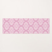 Aangepaste naam Retro jaren 1970 Preppy in roze ma Yogamat (Achterkant (horizontaal))