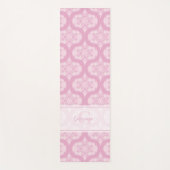 Aangepaste naam Retro jaren 1970 Preppy in roze ma Yogamat (Voorkant)