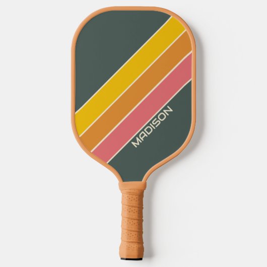 Aangepaste naam Retro Pickleball Paddle (Achterkant)