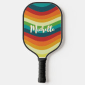 Aangepaste naam Retro Pickleball Paddle (Achterkant)