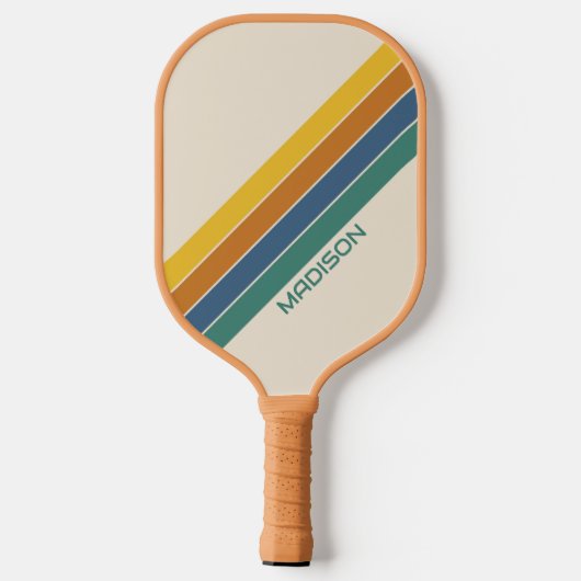 Aangepaste naam Retro Pickleball Paddle (Achterkant)