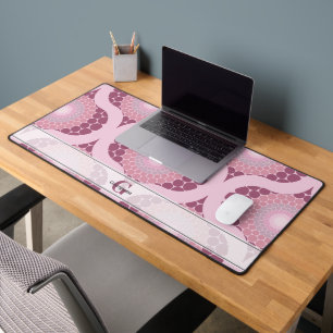 Aangepaste naam Retro Radiant Dusky Roos Dot Manda Bureaumat