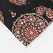 Aangepaste naam Retro Safari Sunset Bohemian Manda Fleece Deken (Hoek)