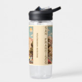 Aangepaste naam Retro San Francisco Waterfles (Links)
