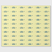 Aangepaste Naam Retro Stok Boter Funny Foodie Cadeaupapier (Vlak)
