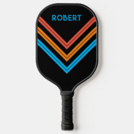 Aangepaste  naam Retro Stripe Pickleball Paddle