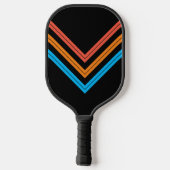 Aangepaste naam Retro Stripe Pickleball Paddle (Achterkant)