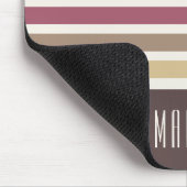 Aangepaste naam Retro Stripes Patroon Muismat (Hoek)