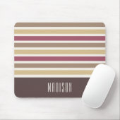 Aangepaste naam Retro Stripes Patroon Muismat (Met muis)