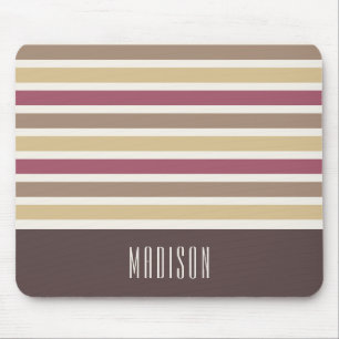 Aangepaste naam Retro Stripes Patroon Muismat