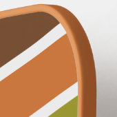 Aangepaste naam Retro Stripes Pickleball Paddle (Links Detail)