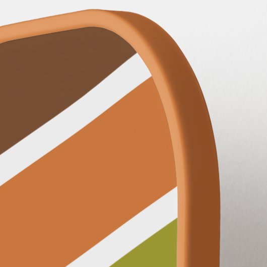 Aangepaste naam Retro Stripes Pickleball Paddle (Links Detail)