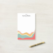 Aangepaste naam Retro Style Post-it® Notes (Op bureau)