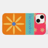 Aangepaste naam Retro-ventilator Case-Mate iPhone Case (Achterkant (horizontaal))