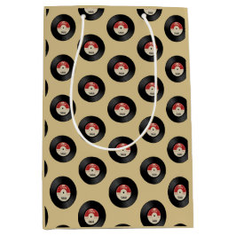 Aangepaste naam Retro Vinyl Record Medium Cadeauzakje