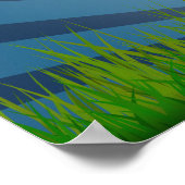 Aangepaste naam Retro Voetbal poster (Hoek)