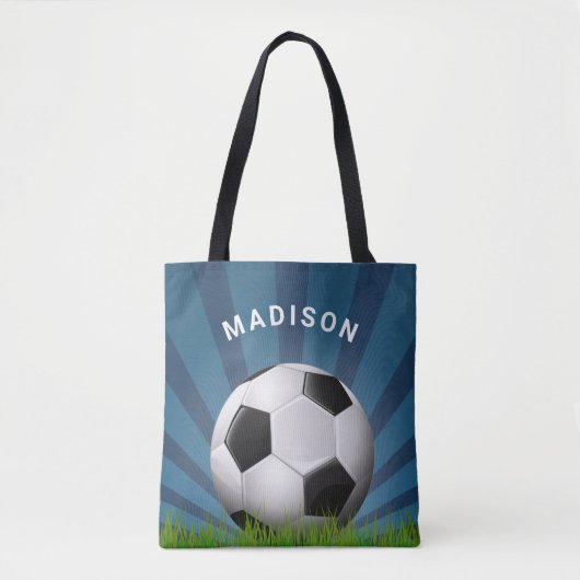 Aangepaste naam Retro Voetballen zakken Tote Bag (Voorkant)