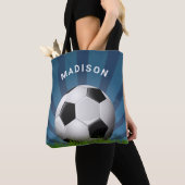 Aangepaste naam Retro Voetballen zakken Tote Bag (Dichtbij)