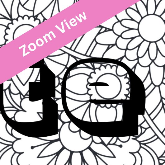 Aangepaste naam Reuzenolifant Bloemen Kleurplaten Poster