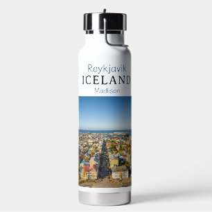Aangepaste naam Reykjavik IJsland Waterfles