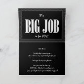 Aangepaste naam RING BEARER Invitation FUNNY V2 (Binnen)