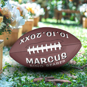 Aangepaste naam ringdrager huwelijksdatum aandenke american football