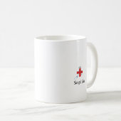 Aangepaste naam RN Real Noble bloemengeschenk Koffiemok (Voorkant rechts)