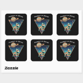 Aangepaste naam robot hond - Space Cadet sticker (Vel)
