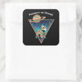 Aangepaste naam robot hond - Space Cadet sticker (Tas)
