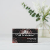 Aangepaste naam Rock & Roll Guitar Musician Music Visitekaartje (Staand voorkant)