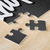 Aangepaste naam Rockabilly Roadster Speed Shop Gar Legpuzzel (Zijkant)