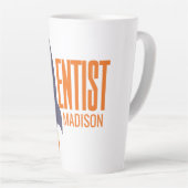 Aangepaste naam Rocket Scientist Latte Mok (Rechterhoek)