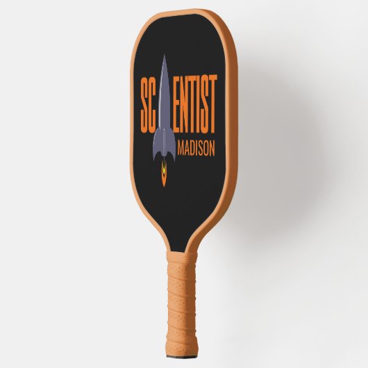 Aangepaste naam Rocket Scientist Pickleball Paddle (Links)