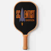 Aangepaste naam Rocket Scientist Pickleball Paddle (Achterkant)