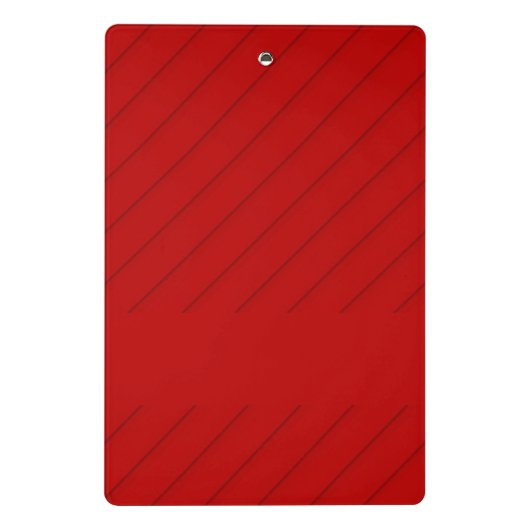 Aangepaste naam rode diagonaal plastic getextureer mini klembord (Achterkant)