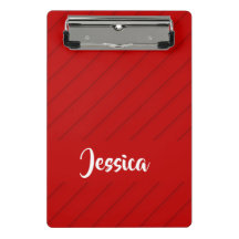 Aangepaste naam rode diagonaal plastic getextureer