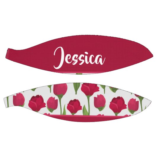 Aangepaste naam rode en roze rozen basketbal (Panelen)