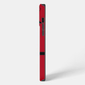 Aangepaste naam Rode Pak Stropdas Pret iPhone Hoesje (Linkerkant)