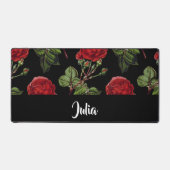 Aangepaste naam rode rozen bureaumat (Voorkant)
