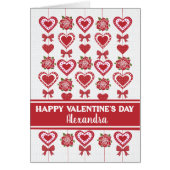 Aangepaste naam rode rozen Valentijnse rozen (Voorkant)