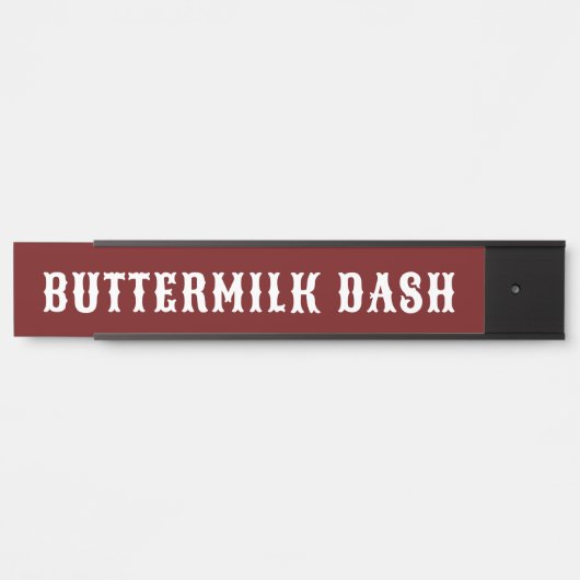 Aangepaste naam Rode Westerne stalletje Bord Deurbordje (Voorkant)