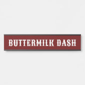 Aangepaste naam Rode Westerne stalletje Bord Deurbordje (Voorkant)