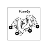 Aangepaste naam rolschaatsen rubberstempel (Afrduk)