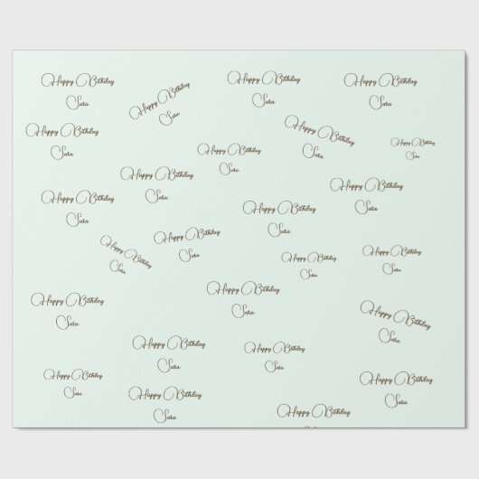 Aangepaste naam romantisch verlooppapier op jaarba cadeaupapier (Vlak)