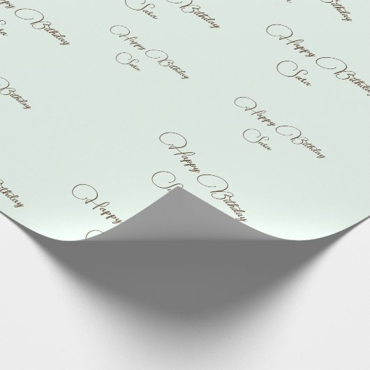 Aangepaste naam romantisch verlooppapier op jaarba cadeaupapier (Hoek)